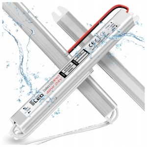 Zasilacz LED 24V 48W 2A Do Taśma Taśmy Wodoodporny hermetyczny IP67 Wąski