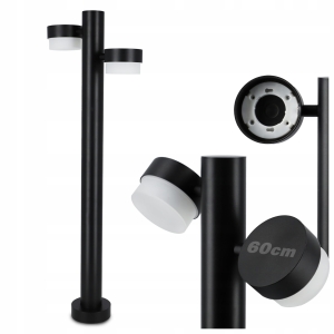 Lampa LED Ogrodowa Zewnętrzna Stojąca Słupek na Żarówke GX53 230V IP54 60cm