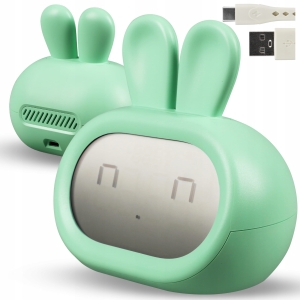 Lampka Nocna LED Budzik Zegar Elektroniczny Dla Dzieci Akumulatorowy USB