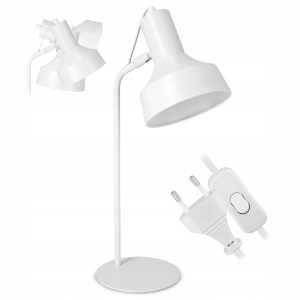 Lampka Na Biurko LED Do Czytania E27 Stołowa Regulowana Nocna Z Włącznik