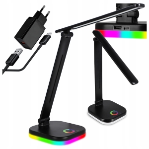 Lampka Na Biurko Biurkowa LED Szkolna Dotyk Do Czytania Regulowana + USB