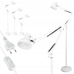 Lampa Stojąca Podłogowa Lampka LED 1X E27 185cm z regulacją włącznikiem