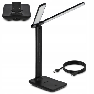 Lampka Na Biurko Biurkowa LED Szkolna Dotyk Kreślarska Regulowana Podwójna