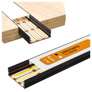 Profil LED Aluminiowy Do Taśma Szeroki Natynkowy / Wpuszczany na 3 Taśmy 2M