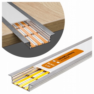 Profil LED Aluminiowy Do Taśma Szeroki Wpuszczany Anodowany na 3 Taśmy 1M