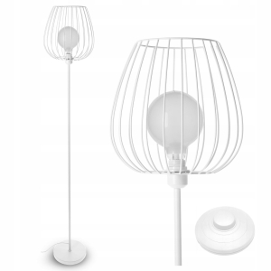 Lampa Stojąca Podłogowa Lampka Nocna Do Czytania LED 1X E27 Włącznik 162cm