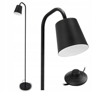 Lampa Stojąca Podłogowa LED Lampka Do Czytania Nocna 1X E27 Włącznik 163cm