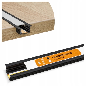 Profil LED Aluminiowy Do Taśma Anodowany Wpuszczany Frez Klosz Mleczny 1m