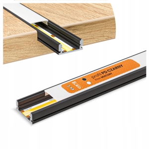 Profil LED Aluminiowy Do Taśma Czarny Anoda Natynkowy Wpuszczany Klosz 3m