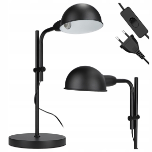 Lampka Na Biurko Biurkowa LED Nocna Do Sypialni Czytania E27 Włacznik