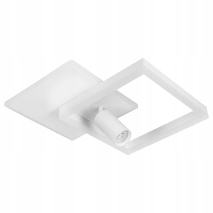 Lampa Sufitowa LED Plafon Natynkowa Do Salony 38W + Spot GU10 Halogenowa