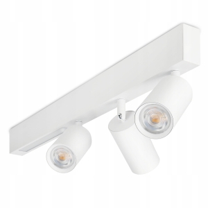 Lampa Sufitowa Oprawa Halogenowa Szyna Spot Natynkowa 3X GU10 + 9W LED
