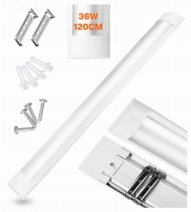 Lampa LED 36W 120cm Oprawa Sufitowa Natynkowa Do Garażu Warsztatu 6000K WH