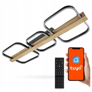 Lampa Sufitowa LED Plafon Natynkowy TUYA Aplikacja Na Telefon + Pilot 68W