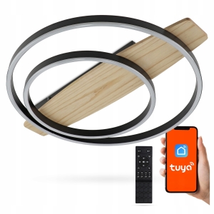 Lampa Sufitowa LED Plafon Natynkowy TUYA Aplikacja Na Telefon + Pilot 68W