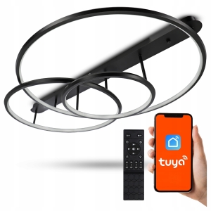 Lampa Sufitowa LED Plafon Natynkowy TUYA Aplikacja Na Telefon + Pilot 156W