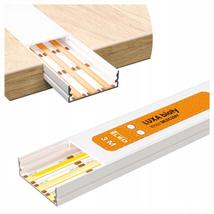 Profil LED Aluminiowy Do Taśma Szeroki Natynkowy / Wpuszczany na 3 Taśmy 3M