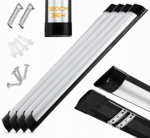 Lampa LED 36W 120cm Oprawa Sufitowa Natynkowa do Garażu Warsztatu Panel