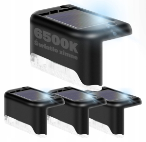 Lampki Solarne Ogrodowe LED na Schody Płot Do Ogrodu Czujnik Zmierzchu