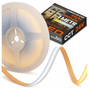 Taśma LED Neon COB Linia 24V 1M 1100lm 8W Pasek CCT 3000-6500K Ściemniana
