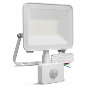 Halogen LED Naświetlacz 30W 2700lm IP65 Lampa z Czujnikiem Ruchu Zmierzchu