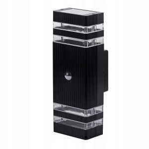 Lampa elewacyjna LED zewnętrzna kinkiet ogrodowy czujnik ruchu i zmierzchu