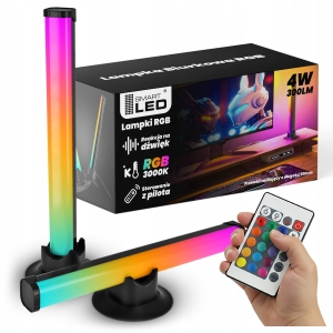 Lampka Na Biurko LED RGB Gamingowa Słupki Light Bar Kolumny Ambient Pilot