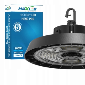 Lampa Przemysłowa MAX-LED High Bay 100W 4000K 15000lm IP65 regulowana MOC