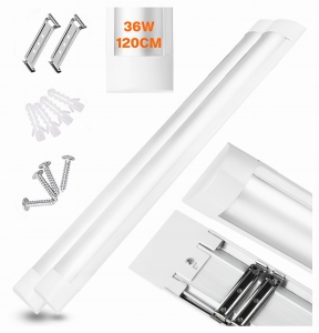 Lampa LED 36W 120cm Oprawa Sufitowa Natynkowa Do Garażu Warsztatu 6000K WH