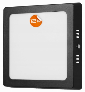 Panel LED plafon natynkowy 12W niemrugający CCD kwadratowy mocny neutralny