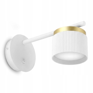 Kinkiet Ścienny LED Lampa Ścienna GX53 Włącznik Oprawa Ryflowana SPOT