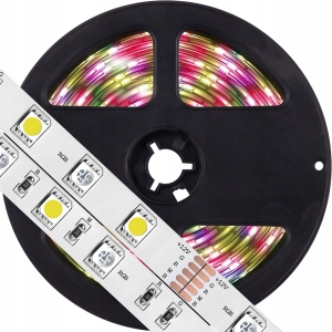 TAŚMA LED RGB 5050 300 LED 14,4W IP20 RGB KOLOROWA