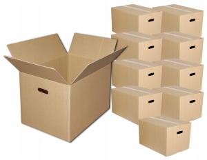 Karton do Przeprowadzki z Uchwytem 600x400x400 3W fala Pudełko Pudło klap