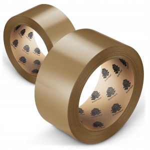 Taśma pakowa klejąca 48/66y brązowa akryl BARDZO MOCNA 1 sztuka