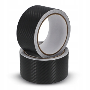 Folia Taśma Ochronna Na Progi Słupki Czarna Carbon Samoprzylepna 5m 5cm