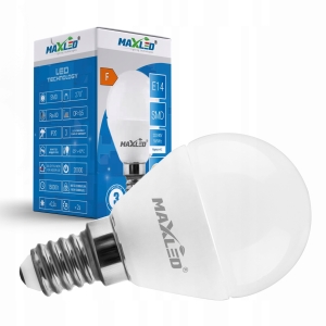 Żarówka LED E14 8W=50W 680lm 3000K MOCNA BIAŁA CIEPŁA PREMIUM NIE MRUGA