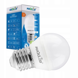 Żarówka LED E27 4,8W=40W 470lm 3000K MOCNA CIEPŁA PREMIUM NIE MRUGA