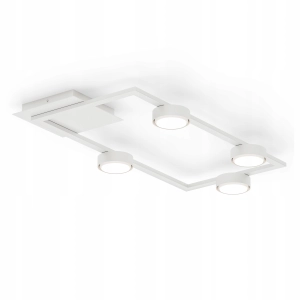 Lampa Wisząca Sufitowa LED 4X GX53 Loft Biały Żyrandol Plafon Nowoczesna