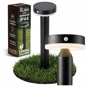 Lampa Solarna LED Ogrodowa Wbijana Słupek Czujnik Ruchu Do Ogrodu Zmierzchu