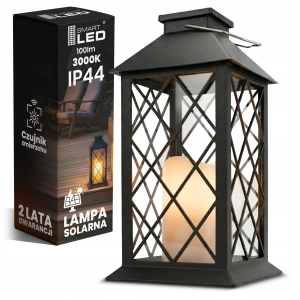 Lampa Solarna LED Lampion Latarenka Ogrodowa IP44 Znicz Płomień Latarnia