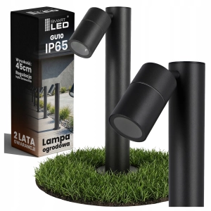 Lampa Ogrodowa LED Zewnętrzna GU10 45cm IP65 Oprawa Słupek Stojący 230V