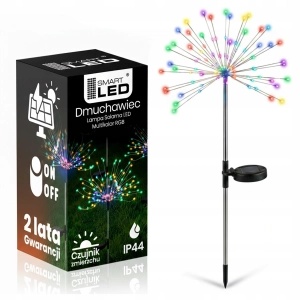 LAMPA SOLARNA OGRODOWA LED WBIJANA WODOODPORNA CZUJNIK ZMIERZCHU DMUCHAWIEC