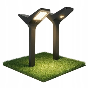 Lampa Solarna LED Ogrodowa IP65 66cm Wbijana Słupek 3000K 6000K 2W1 Motyl