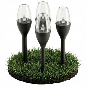 Lampa Solarna LED Ogrodowa IP44 Wbijana Słupek Lampion Czujnik Zmierzchu