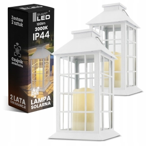Lampa Solarna LED Lampion Latarenka Ogrodowa IP44 Znicz Płomień Latarnia