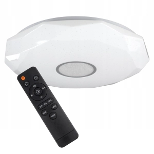 Panel LED Natynkowy Plafon Lampa 70W Biały + Chrom