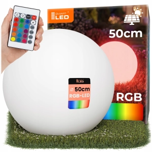 LAMPA OGRODOWA KULA Solarna Wbijana LED RGB Pilot IP65 50 cm do Ogrodu