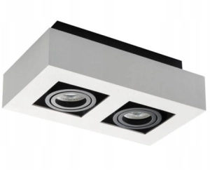 Lampa Sufitowa Oprawa Halogenowa LED 2X GU10 Ruchoma Plafon Natynkowy
