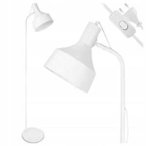 Lampa Stojąca Podłogowa LED Lampka do Czytania Regulowana E27 Włącznik