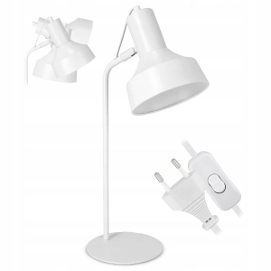 Lampka Na Biurko LED Do Czytania E27 Stołowa Regulowana Nocna Z Włącznik